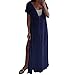 Produktbild Binggong Bikini Cover Up Beachwear Strandkleid Damen Strandponcho V-Ausschnitt Loose Kleid Transparent Strand Sommer Tunika lang Strandkleid
