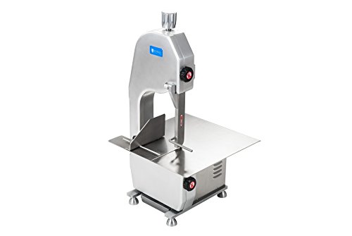 Royal Catering - RCBS-1650 - Knochensäge - 750 Watt Leistung - Sägebandlänge von 1650 mm - Sägebandgeschwindigkeit von 15 m/s - Schnittstärke einstellbar von 3 - 180 mm - große Arbeitsfläche