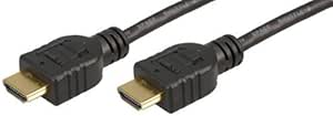 BIGtec 1.4 High Speed 1,8m HDMI Kabel mit Ethernet FULL HD 1080p 1,8 m 1,80m St/St vergoldet / schwarz HDMI 1.4