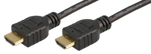 BIGtec 1.4 High Speed 1,8m HDMI Kabel mit Ethernet FULL HD 1080p 1,8 m 1,80m St/St vergoldet / schwarz HDMI 1.4