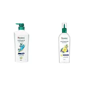 Himalaya Anti Dandruff Shampoo, 700ml And Himalaya Herbals Anti Dandruff Hair Oil, 200ml