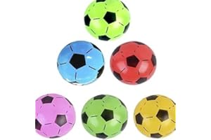 ICHUCHES - Pelotas de Fútbol PVC 20 cm | Balones de Plástico | Colores Variados | Vienen Desinflados