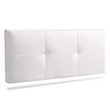 Medidas del cabecero Telma: 160 cm (ancho) x 55 cm (alto) x 10 cm (fondo). El cabecero es ideal para camas de 120 a 160 cm (dependiendo de dónde quieras colocar las mesitas). Gracias al cabezal Telma podrás crear un ambiente sofisticado en tu habitación.