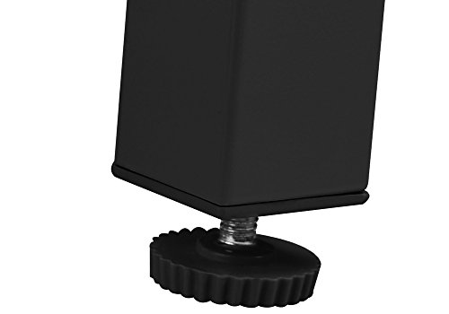 Alu Sitzgruppe 8+1 Schwarz Sitzgarnitur Gartengarnitur Tischplatte aus Glas + klappbare und neigbare Stühle