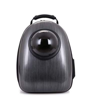 SZ Mochila Cápsula Impermeable Transportín en Forma de Burbuja para Mascotas Perros Gatos (NEGRO)