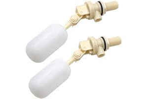 MUALROUS M.Z.A 2Pcs Water Float Ball Valve Shut Off 1/2" NPT Automatic Fill Feed Humidifier Dog Water Bowl Float Valve for Cattle Sheep Water Tank Ponds Fish Aquarium Livestock