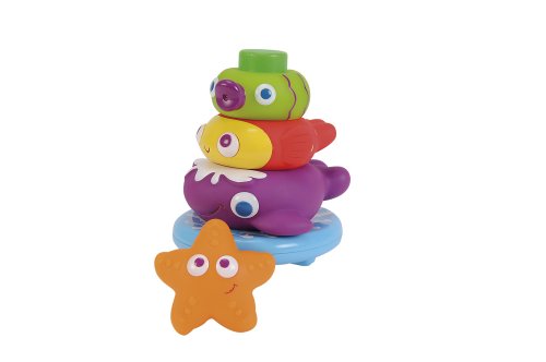 Simba 104019678 – ABC Stapelfreunde für Badewanne 13,5cm - 3