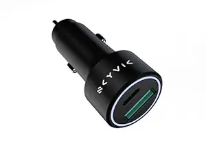 SKYVIK EMBLO 2/Dual Port 18W Type C PD & 18W Type A QC 3.0 Metallic Car Charger-36W