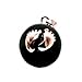 Black Mexican Bola Pendant Rose Gold Baby Feet RARE GIFT