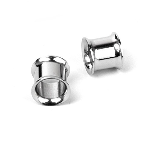 WINOMO Pair of 10mm Stainless Steel Tunnel Ear Plug Expander Stretcher