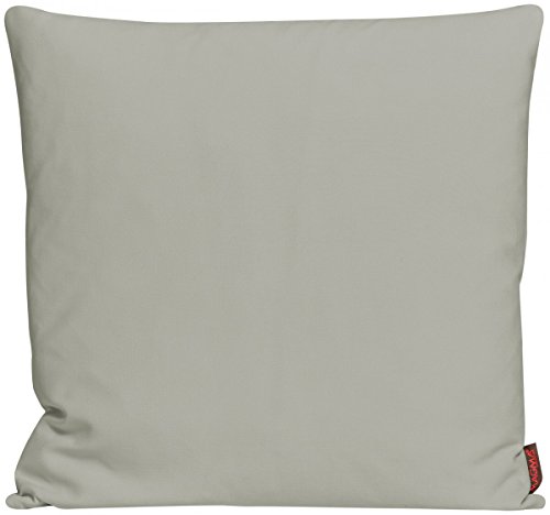 Paso Kissenhülle ca. 50 x 50 cm im Vintage Look in interessanter Farbauswahl geschmeidig & soft Farbe (003 Grau)