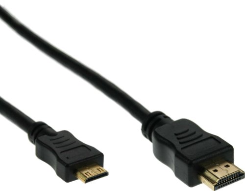 InLine High Speed HDMI Mini Kabel, Stecker A auf C, verg. Kontakte, schwarz, 1,5m