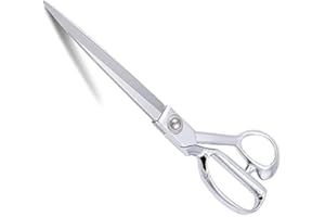 HOLLYLIFE Tijeras de Modista Profesional Tijeras de Costura Tijera de Multiuso 26,7cm Tijeras de Sastre Tijeras de Sastre Afiladas para Cortar Cuero, Ropa, Jeans, Telas, Tejidos, Alfombras