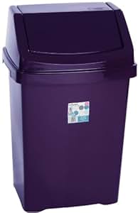 High Grade 50 Litre Extra Large Purple Wham Plastic Swing Flip Top ...