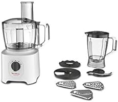 Moulinex Food Processor, Easy Force 800 Watts, 6 Attachments, +25 different functions, 1.8 Liter and 2.4Liter Bowl...