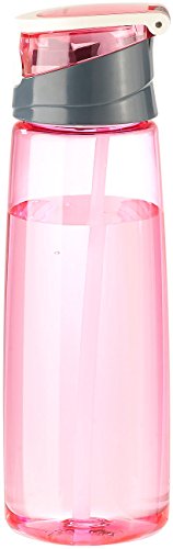 PEARL sports BPA-freie Kunststoff-Trinkflasche mit Einhand-Verschluss, 700 ml, pink - 6