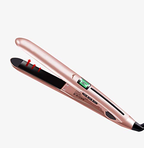 L Z 2 in 1 Straight Hair Straightener and Flat Iron Curler Straightener with Floating Ceramic Coating Double PTC Heating 140-230    C  LCD display 110V-221V for ergonomic handle 