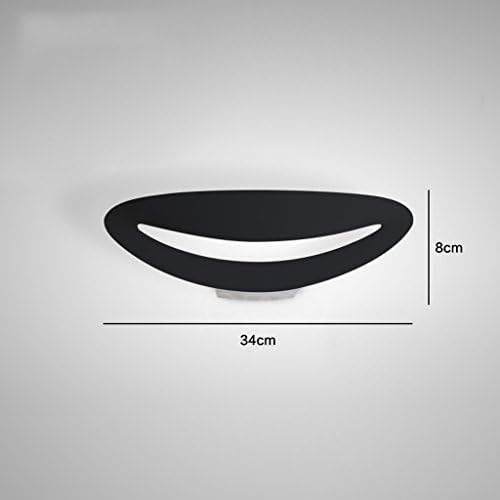DENGJU Unique Nordic modern simple wall lamp living room corridor stair bedroom bed lamp creative personality wall lamp ( Color : Black )