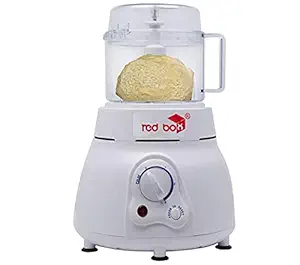 Redbox 350 W Electric Atta Kneader 3 in one with chopper and whipper Plastic Vertical Dough Maker (White)