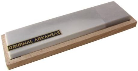 Remos sharpening stone hard Arkansas 200 x 50 mm in wooden box 220x68 mm