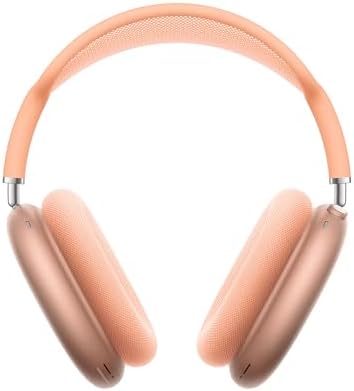 Apple AirPods Max Cuffie wireless over-ear, Cancellazione attiva del rumore di livello pro, Modalità Trasparenza, Audio spaziale personalizzato, Ricarica USB-C, Cuffie Bluetooth per iPhone, Arancione