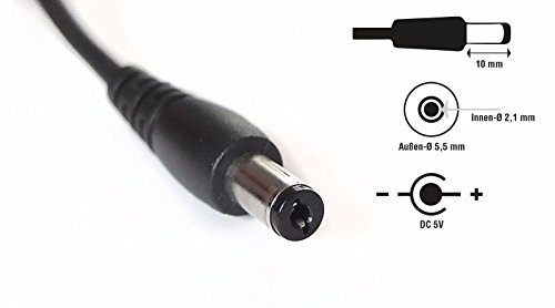 Adapterkabel USB => DC Hohlstecker (5,5/2,1mm), Stromkabel für mobile Anwendungen, z.B. für Lautsprecher, LED Streifen uvm. - 2