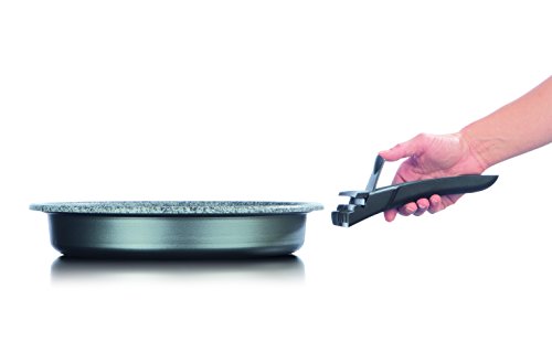 Kochwerk 04569 Pfannen Set Click on, 7-teilig, abnehmbare Griffe für alle Herdarten geeignet, Backofengeeignet bis 280 Grad, Aluminium, grau, 24 cm - 3