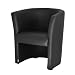 Produktbild FORTISLINE TOP Sessel Clubsessel Loungesessel Cocktailsessel Kunstleder Schwarz W042 01