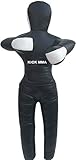 Mejor calidad grappling Dummy Kick bolsa de artes marciales mixtas Grappling dummy Mma Lucha Judo Artes Marciales unfilled-no-164 - KICKMMA.KICK400057-70, Negro