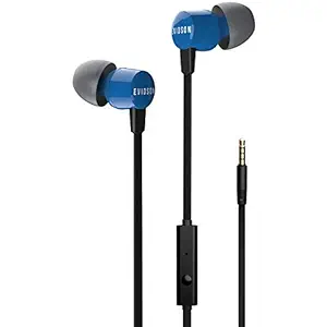 Evidson Vibe Wired in Ear Earphone with Mic (Blue)