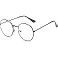 Saintimo Transparent Blue Light Blocking Computer Glasses Anti Blue Ray Square Eyeglasses Reading Zero Power Eyewear for Women