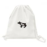DIYthinker Viajes Rana Negro Y Animal Lona Blanco morral del Lazo Bolsas de la Compra