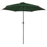 Parasol de jardín con forma hexagonal y de color verde de la línea Aktive Garden