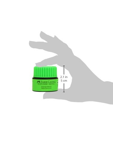 Faber-Castell 1549 63 – Refill für Textliner 1543, 1546 und 1548, grün - 6