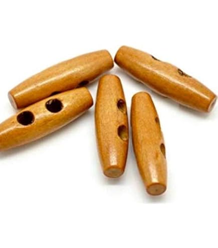 12 stuks knevelknopen zwart 30 mm wigknevel 2 gaten langwerpige knopen