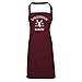 Produktbild The French Apron Company Lallybroch Backschürze. Aye Sassenach Kochschürze mit Aufschrift You'll Look Verra Braw In This Outlander 6 Farben zur Auswahl Burgunderfarben