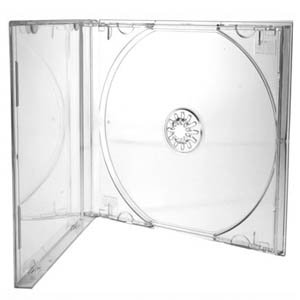 CD/DVD Jewel 10,4 mm Hüllen für 1 Disc mit transparentem Tray (5 Stück) von Dragon Trading®