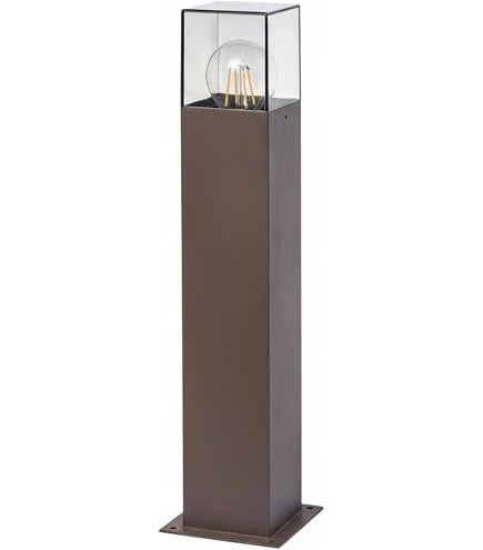 Palo Da Giardino Moderno Qazqa Gleam – Luce Esterna LED – Nero IP44 – Attacco E27 - 3
