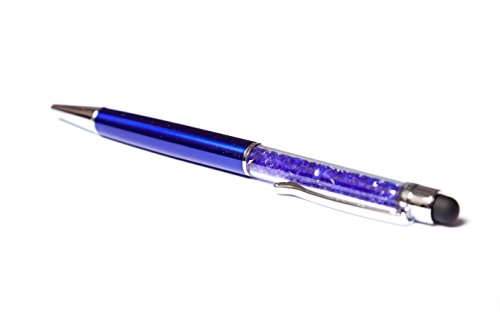 QUALITÄT 2-in-1 Kapazitiver Touchscreen-Stylus und Kugelschreiber mit Swarovski-Kristallen. GRATIS-KULI-MINE (MARINE) - 8