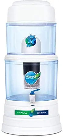 Grand Plus Aqua Mineral Pot 16 L Misty Gravity Based Water Filter (Multicolor)