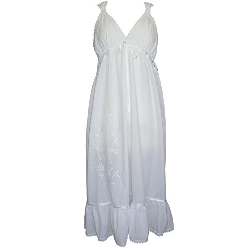 Powell Craft Ladies Joanna Nightdress.Pure Cotton. Size 14-16.white