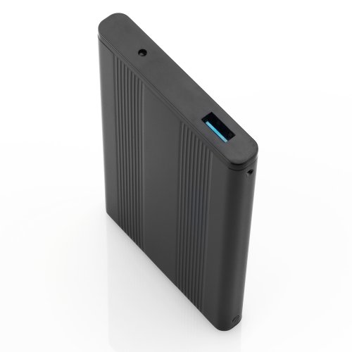 deleyCON USB 3.0 Gehäuse extern Schwarz 2,5 zoll USB 3.0 - 4