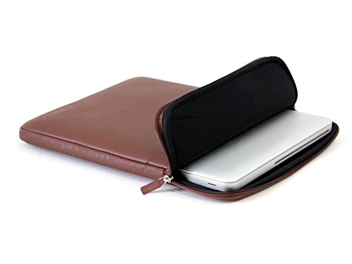 COOL BANANAS ShockProof Pro H  lle passend f  r Apple MacBook Pro   Air 13 Zoll   Tasche mit hochwertigem Kunstlederbezug   sto  absorbierender Kern m