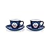 Produktbild Espressotassen Vespa mit Motiv Servizio / 2er-Set, blau