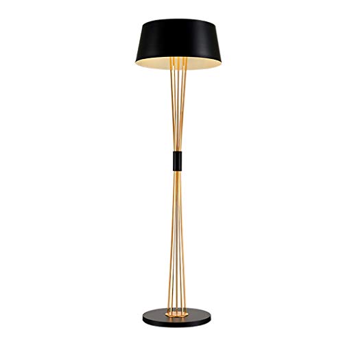 Preisvergleich Produktbild FORWIN Stehleuchte- Postmodern Fashion Stehleuchte Wohnzimmer Schlafzimmer Arbeitszimmer Schwarz Schmiedeeisen Freistehende Lampe Innenbeleuchtung (Farbe : SCHWARZ)