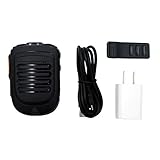 SOS function: Press SOS button and hold for 2s when wireless microphone is activated for PTT software. PTT starts after red light turns on and alarm goes off. It lasts for 20s.