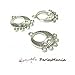 Produktbild perlesmania.com SX29AV PAX Kerzenständer, Rund, 5 Haken, Metall, Platinsilber, 20 Stück