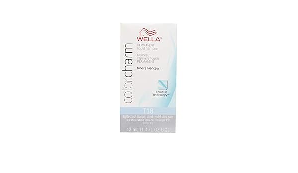 Buy Wella Color Charm Toner T18 Lightest Ash Blonde 1 4 Oz