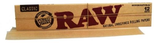 Raw Classic Supernatural 30,5 cm natürlich unverfeinert Zigarettenpapier, 5 Heftchen - 2