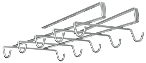 Chrom unter Regalen Tasse Halter Rack für Küche Schrank - 2